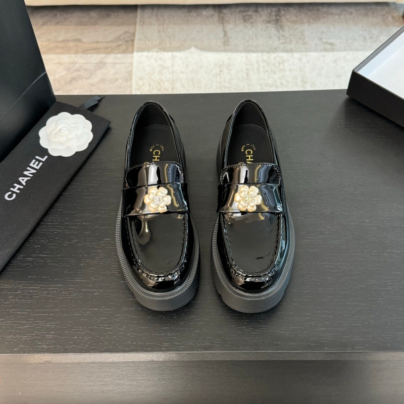 Ch*el leather shoes